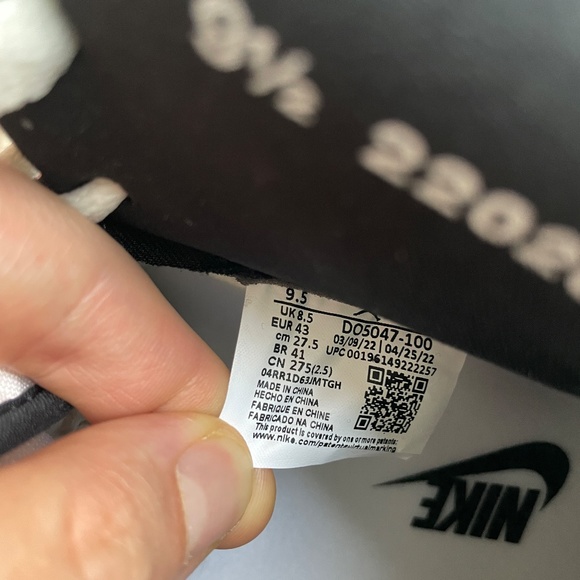 Size 9.5 - Jordan 1 Retro AJKO White Black Gray Fog Sail DO5047-100